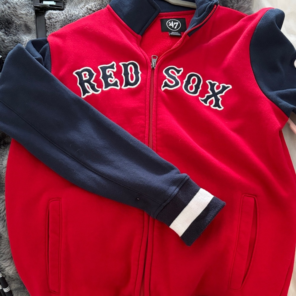 47 Women's Red and Navy Red Sox Jacket